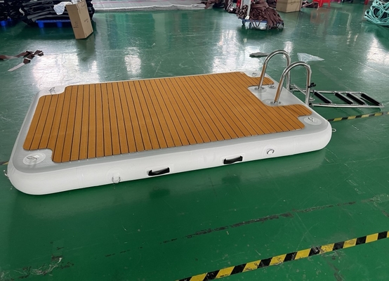 EVA Şişme Dock Paslanmaz Çelik Merdivenli Su Mat Yüzer Platform Yüzer