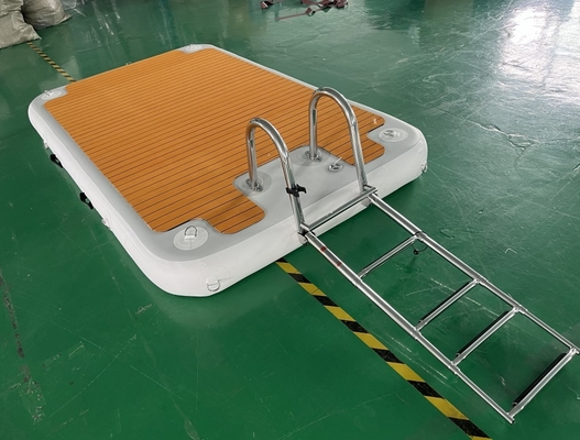 EVA Şişme Dock Paslanmaz Çelik Merdivenli Su Mat Yüzer Platform Yüzer