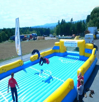 Özel Yapılmış plato Su Şişme Sabun Futbol Sahası 90cm Tüp Genişliği