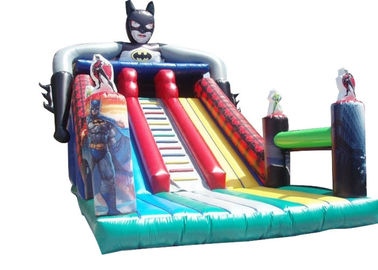Childs için Batman Kuru Açık Şişme Slide Dayanıklı 0.55 PVC Tente