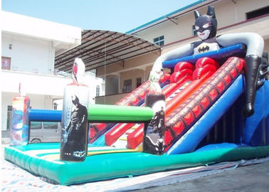 Childs için Batman Kuru Açık Şişme Slide Dayanıklı 0.55 PVC Tente
