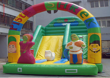 Dayanıklı Plato PVC Tente ile Pista Shrek Ticari Şişme Slide