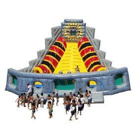 Voodoo Piramit Büyük Şişme Slaytlar, 7m Yükseklik Çocuklar Açık Slaytlar