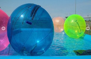 Sarı / Mavi Dev Şişme Su Oyuncakları İnsan Su Kabarcık Topu