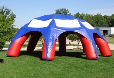 6 Bacaklı Özelleştirilmiş 10m Şişme Örümcek Çadır Dome Inflatble Çadır