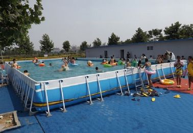 Yaz Metal Çerçeve Yüzme Havuzu Büyük Set Özel Çelik Çerçeve Havuz İçin Tatil