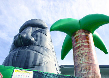 Tiki Adası Temalı Büyük 28ft Şişme Tırmanma Duvarı Parti Oyunları
