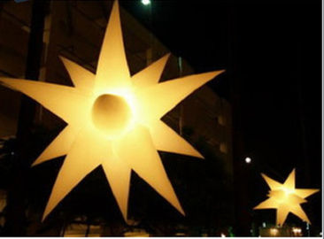 Parti için özelleştirilmiş Şişme Reklam Ürünleri Yıldız Sky Led Işıklar