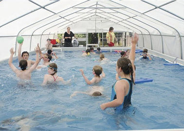 Yaz Su Kaydırağı Eğlence Parkı Yer Üstü Metal Havuz Oyun Ekipmanları Kullanımı