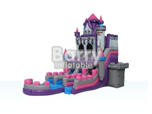 BSCI Princess Castle Şişme Su Kaydırağı Mor Pembe Gri Renk