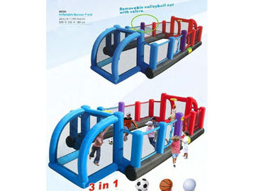 1 nflatable Futbol / Futbol Sahası / Mahkemesi içinde Çocuklar Şişme Spor Oyunları 3