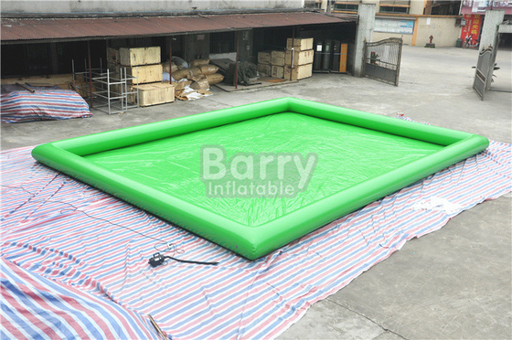 Yetişkin EN14960 için Hava Geçirmez Yeşil 0.9mm PVC Şişme Su Havuzu