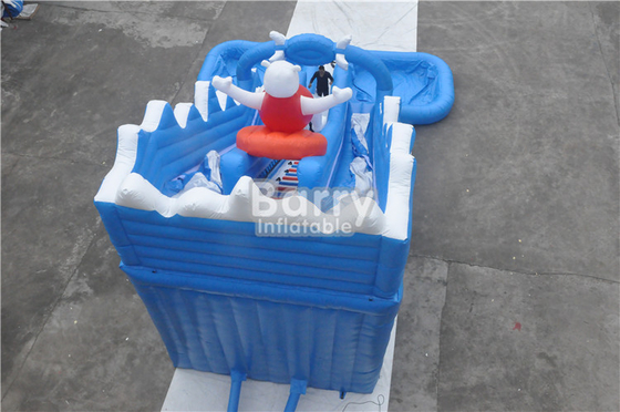 Büyük Havuz Kiralama ile 0.55mm PVC Ticari Şişme Su Kaydırağı