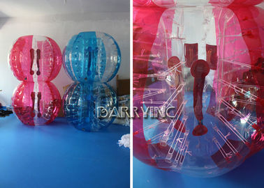 Açık Şişme Çocuk Oyuncakları 1.8 M TPU Malzeme Yarım Mavi Kabarcık Topu / Kırmızı Kabarcık Topları