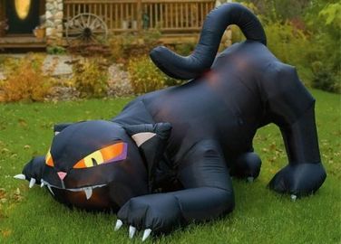 Cadılar Bayramı Festivali için CE Belgesi Açık Dev Reklam Sisme Kara Kedi