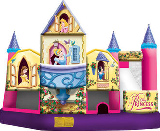 Çocuklar İçin Prenses Disney Temalı Şişme Bounce Evleri Ticari Sınıf