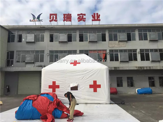 Acil Durum İçin Pvc Tente Tıbbi Şişme Hastane Çadırı Suya Dayanıklı