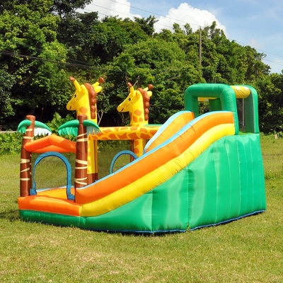 0.55mm PVC Şişme Trambolin Atlama Kalesi Geyik Şişme Eğlence Parkı