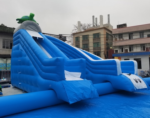 Büyük Havuz Bouncer Slide Combo ile PVC Ticari Şişme Slide