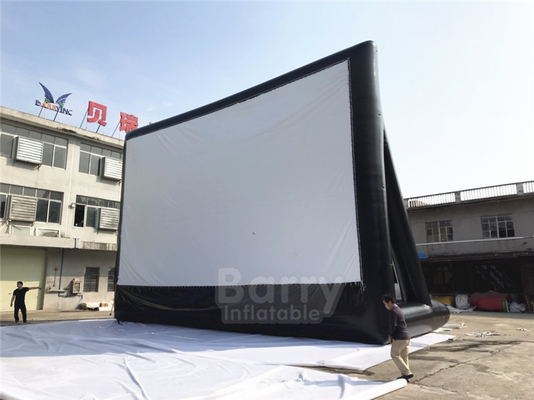 Projektörlü Ticari Şişme Film Ekranı / Etkinlik İçin Dış Mekan 20 Ft Şişme Film Ekranı