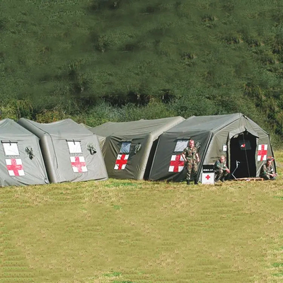 Taşınabilir Hava Mühürlü Şişme Çadır Hava Geçirmez Büyük Acil Hastane Hayatta Kalma Çadırı