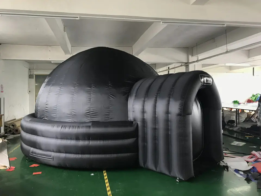 Oxford Kumaş Hava Üfleme Çadırı Siyah Şişme Kubbe Projeksiyon Planetaryum Sinema Çadırı