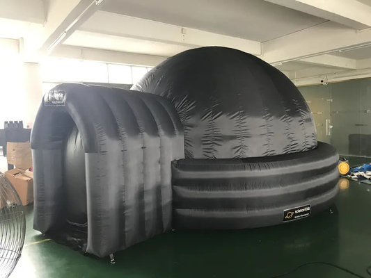 Oxford Kumaş Hava Üfleme Çadırı Siyah Şişme Kubbe Projeksiyon Planetaryum Sinema Çadırı