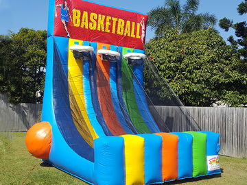 0.55 PVC Tente Şişme İnteraktif Oyunlar Dev Şişme Basketbol Hoop