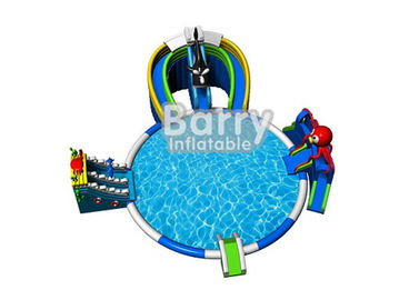 Çin&amp;#39;den ithal şişme eğlence parkı oyunları, seaworld şişme su parkı slayt havuzu