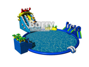 Ticari etkinlik için büyük yüzme havuzu ile mavi seaworld eğlence parkı ekipmanları