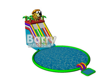 Yaz çocuklar park oyunları, CE ile fil şişme su parkı, EN14960 oyna