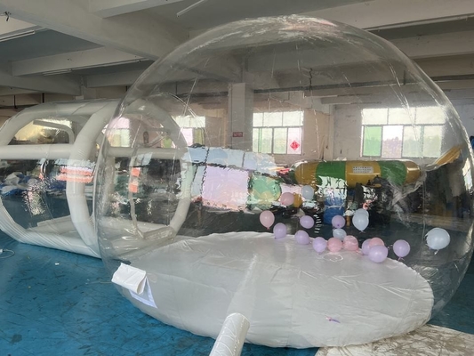 PVC Açık Şişme Balon Çadır Temizle Şişme Çim Çadır Kubbe Şekli