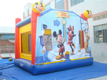 Blower ile Çocuklar Parti Şişme Bouncer Mickey Mouse Kapalı Sıçrama Ev