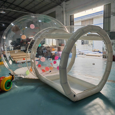 Yüksek Performanslı Kubbe Igloo Pvc Açık Tek Tünel Açık Hava Kampı Şeffaf Şişme Parti Bubble Çadırları Ev