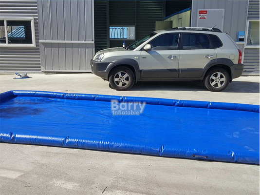 PVC Kamyon Şişirme Araç Temizlik Yastığı PVC Taşınabilir Şişirme Araç Yıkama Sistemi ile Su Temizleme Matı