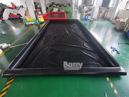 Hava geçirmez PVC Taşınabilir Şişme Araç Yıkama Yatakları Siyah Şişme Araç Yıkama Yıkama Yatakları Kamyon için Su Toplayıcı