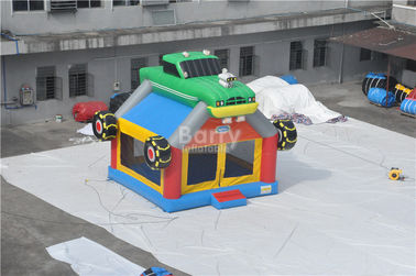 Ticari Dev Bouncy Castle Komik İnşaat Araba / Kamyon Şişme Bounce Evi