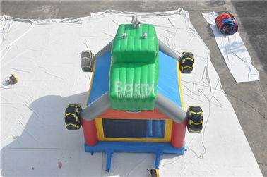 Ticari Dev Bouncy Castle Komik İnşaat Araba / Kamyon Şişme Bounce Evi