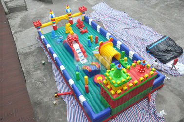 Spor Tema Şişme Bouncy Kalesi, 0.55 mm PVC Çocuk Kapalı Oyun Ekipmanları