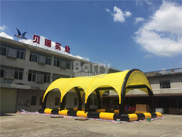 Havuzlu Özelleştirilmiş Sarı PVC Tente Şişme Çadır, Şişme Barınak