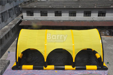 Havuzlu Özelleştirilmiş Sarı PVC Tente Şişme Çadır, Şişme Barınak
