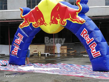 Açılış Töreni İçin Benzersiz Baskı Ticari Reklam Red Bull Şişme Kemerler