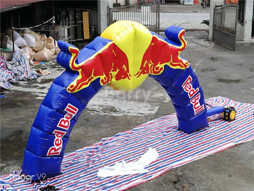 Açılış Töreni İçin Benzersiz Baskı Ticari Reklam Red Bull Şişme Kemerler