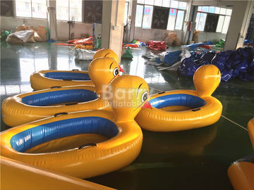 Büyük Sarı Ördek Hayvan Logo Baskı ile Havuz İçin Şişme Su Oyuncakları Yüzer