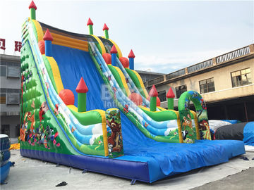 11X6X9 m Ticari Şişme Slide, PVC Branda Blow Up Jumping Castle
