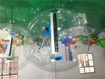 PVC / TPU Açık Şişme Oyuncaklar Beyaz 2m Su Topları Üzerinde Yürümek, Çocuk Şişme Su Yürüme Topu