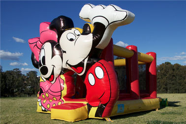 Ticari Eğlence İçin Harika Mickey Mouse Jumping Castle Şişme Bounce Evi