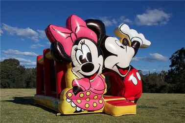 Ticari Eğlence İçin Harika Mickey Mouse Jumping Castle Şişme Bounce Evi