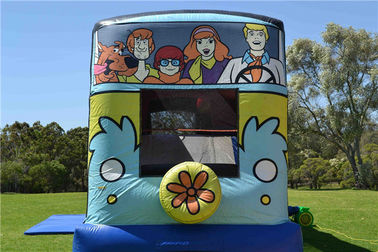 Scooby - Doo Gizem Makine Arka Bahçesinde Çocuklar Atlama Kalesi / Havaya Uçurma Sıçrama Evleri