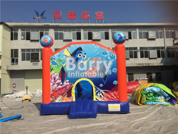 Özelleştirilmiş Seaworld Tema Şişme Bouncer For Kids / Blow Up Jumping Castle